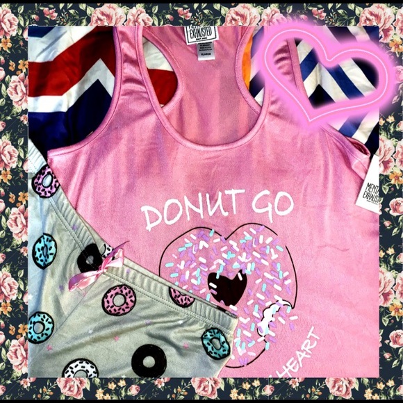Not A Morning Person Other - DONUT GO BREAKING MY HEART 🍩 Pajama Set